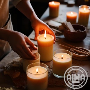 VELAS ARTESANALES HECHAS A MANO CON LOGO PARA WEB